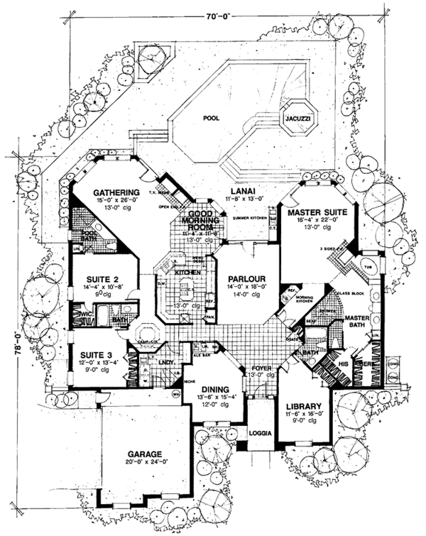 Dream House Plan - European Floor Plan - Main Floor Plan #1007-17