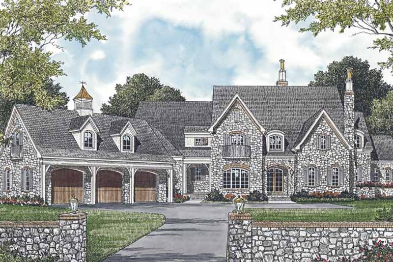 Dream House Plan - European Exterior - Front Elevation Plan #453-592