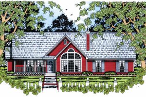 Dream House Plan - Ranch Exterior - Front Elevation Plan #42-599