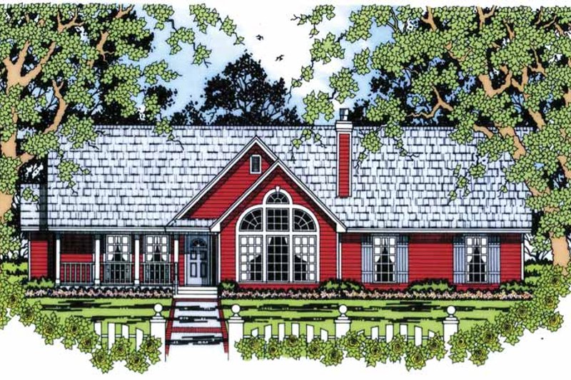 Home Plan - Ranch Exterior - Front Elevation Plan #42-599