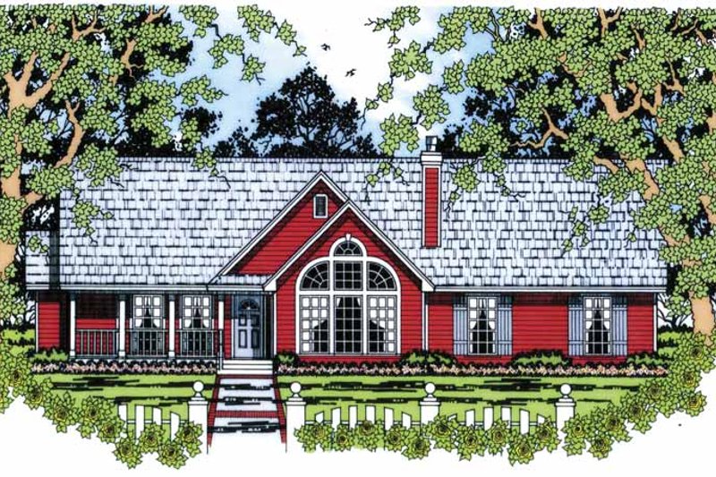 Dream House Plan - Ranch Exterior - Front Elevation Plan #42-599