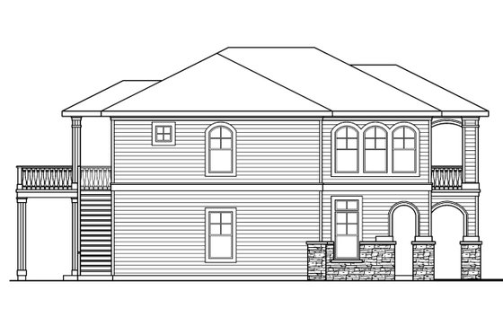 Exterior - Other Elevation for Craftsman House Plan #124-619 - 3 bed, 3.5 bath
