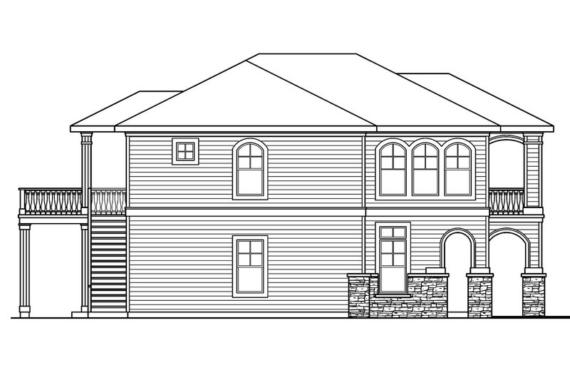 Home Plan - Exterior - Other Elevation for Craftsman House Plan #124-619 - 3 bed, 3.5 bath