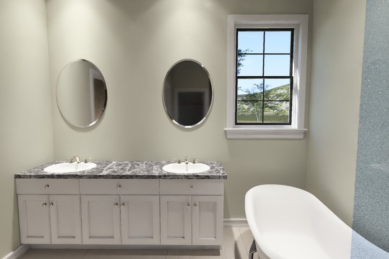 Architectural House Design - Interior - Master Bathroom for Farmhouse House Plan #513-2428 - 4 bed, 2.5 bath