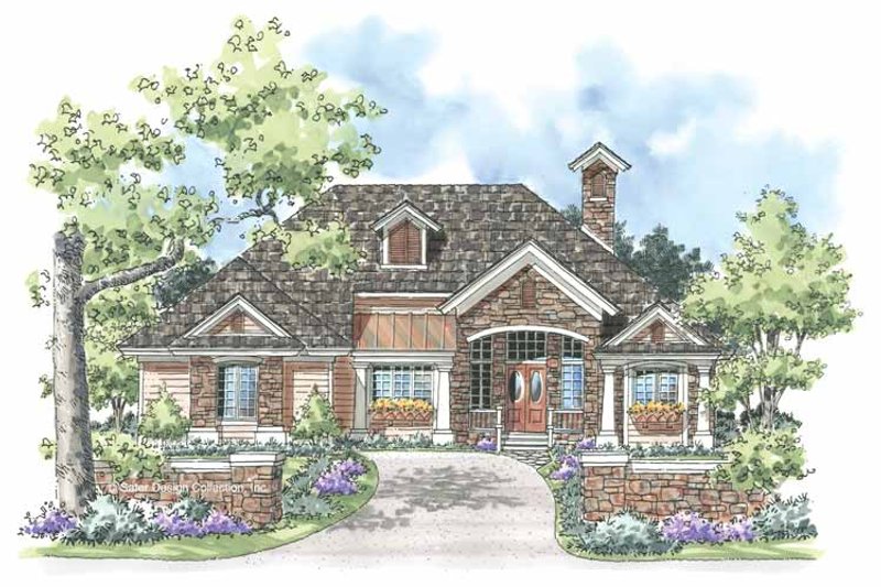 Home Plan - Exterior - Front Elevation 4 for Country House Plan #930-183 - 3 bed, 2 bath