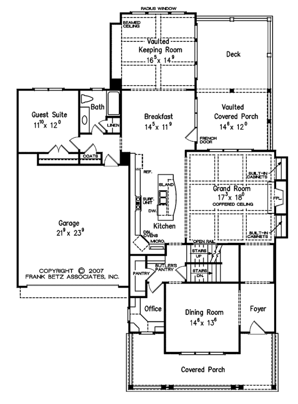 House Plan Design - Traditional Floor Plan - Main Floor Plan #927-494
