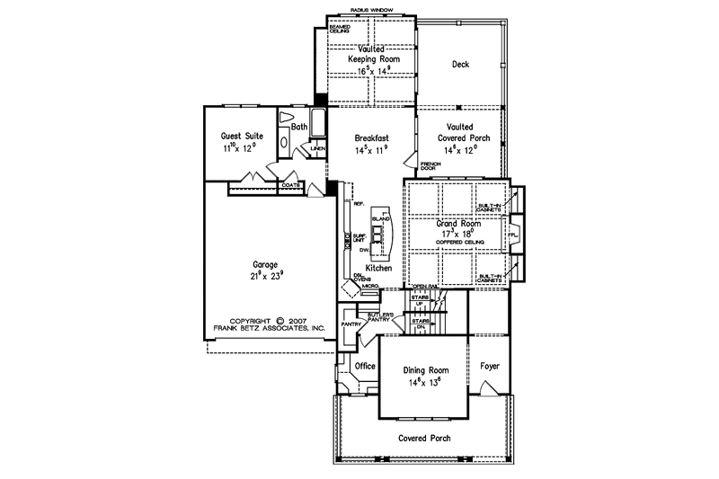 Dream House Plan - Floor Plan - Main Floor for Traditional House Plan #927-494 - 5 bed, 4 bath