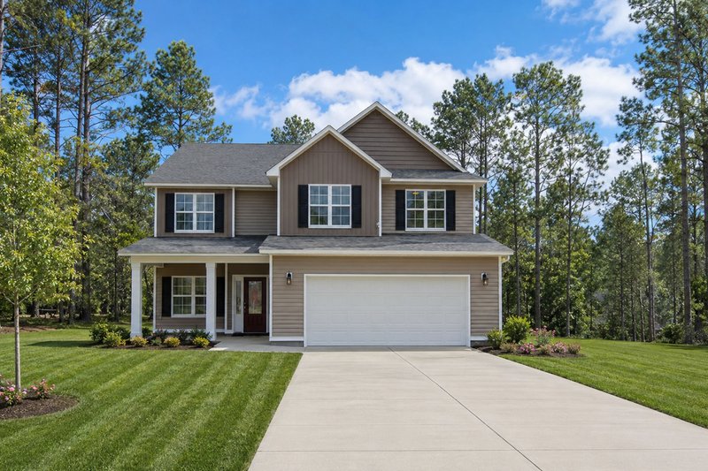 Dream House Plan - Exterior - Front Elevation 4 for Traditional House Plan #20-2196 - 4 bed, 3 bath