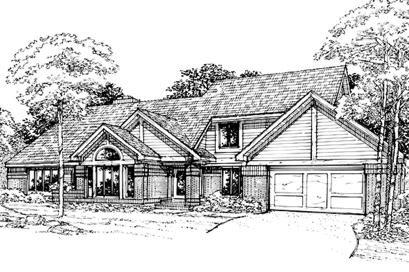 Architectural House Design - Contemporary Exterior - Front Elevation Plan #320-711