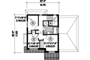 Contemporary Style House Plan - 3 Beds 1 Baths 1107 Sq/Ft Plan #25-4345 
