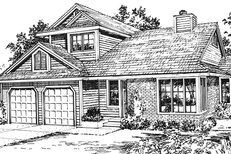 Home Plan - Country Exterior - Front Elevation Plan #320-1248