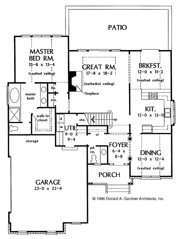 Architectural House Design - Traditional Floor Plan - Main Floor Plan #929-251