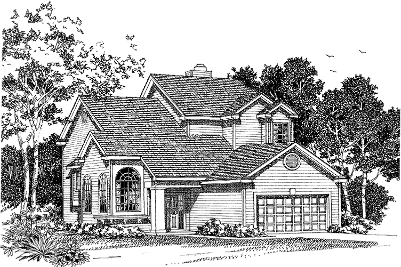 House Blueprint - Contemporary Exterior - Front Elevation Plan #72-949