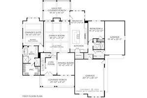 Floor Plan - Main Floor for Traditional House Plan #927-1039 - 4 bed, 3 bath