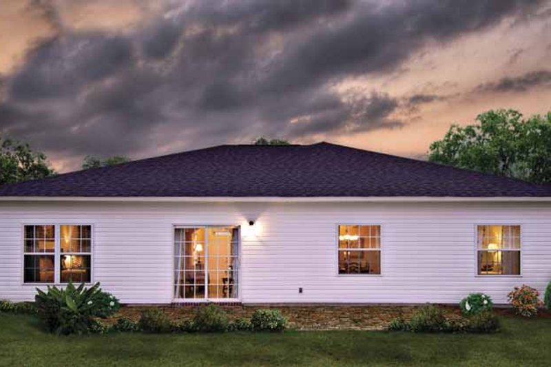 Home Plan - Exterior - Rear Elevation for Country House Plan #930-364 - 3 bed, 2 bath