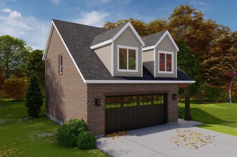 Home Plan - Exterior - Front Elevation 4 for Colonial House Plan #1060-164 - 2 bed, 1 bath