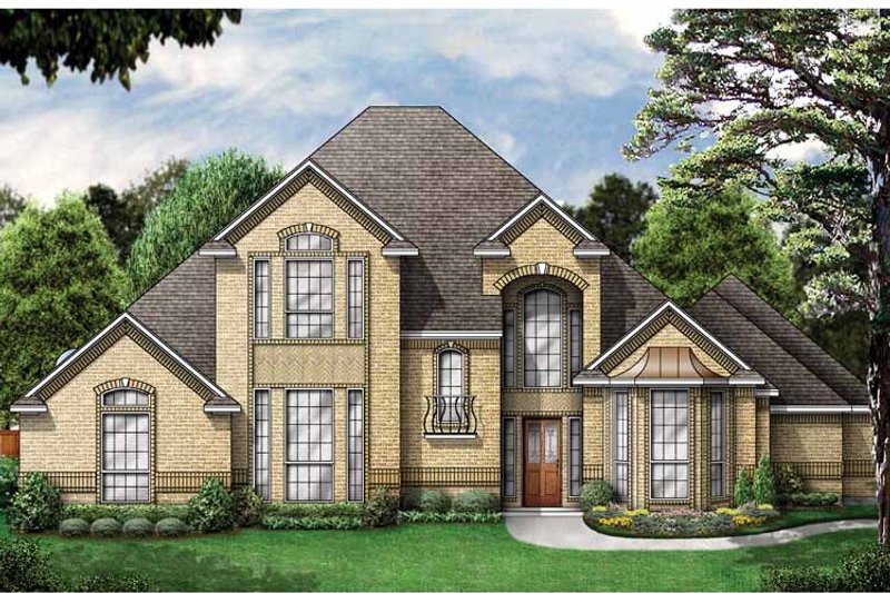 Home Plan - Exterior - Front Elevation 3 for Traditional House Plan #84-703 - 4 bed, 3 bath