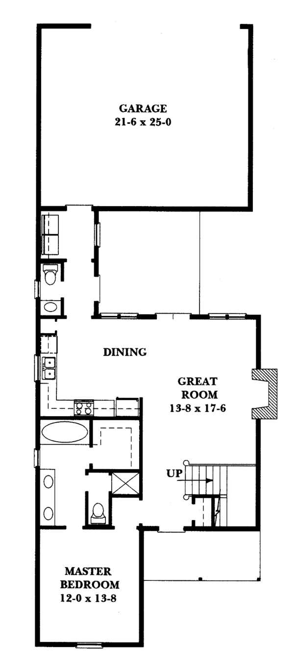 Architectural House Design - Victorian Floor Plan - Main Floor Plan #1047-3
