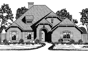 Dream House Plan - Country Exterior - Front Elevation Plan #946-4
