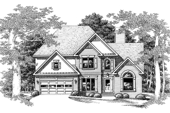 Exterior - Front Elevation 3 for Traditional House Plan #927-112 - 4 bed, 3 bath