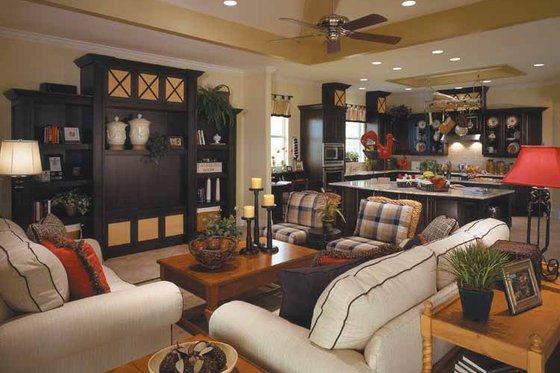 Interior - Family Room for Country House Plan #930-96 - 3 bed, 3.5 bath