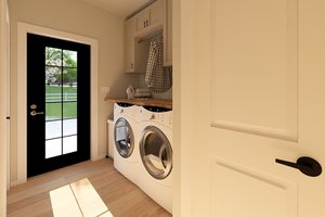Interior - Laundry 1 for Farmhouse House Plan #126-236 - 2 bed, 2 bath