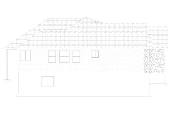 Exterior - Other Elevation 1 for Ranch House Plan #1060-170 - 3 bed, 2 bath