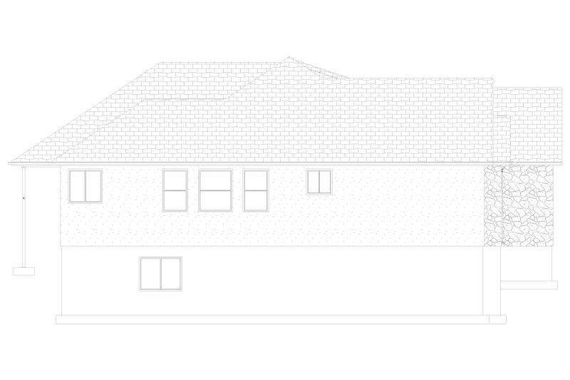 House Blueprint - Exterior - Other Elevation 1 for Ranch House Plan #1060-170 - 3 bed, 2 bath