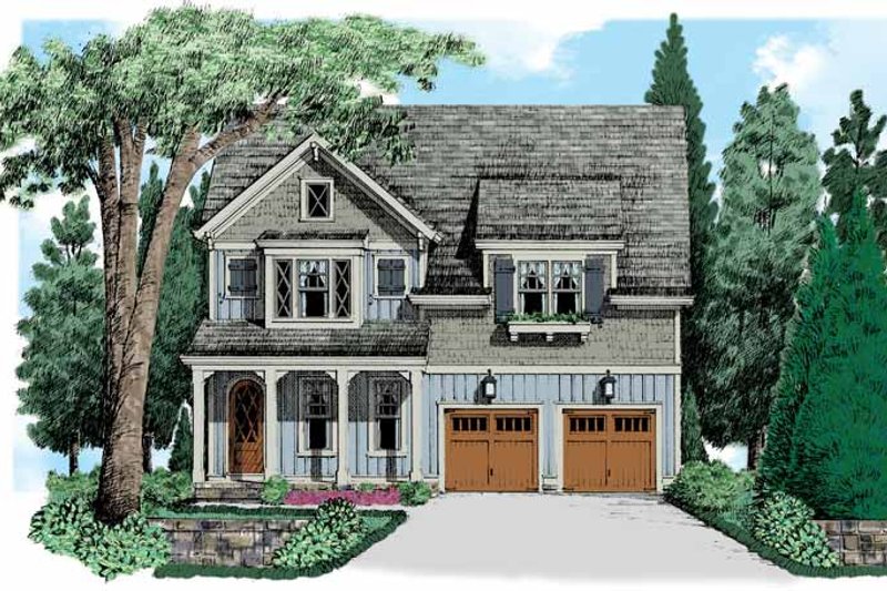 House Blueprint - Country Exterior - Front Elevation Plan #927-541
