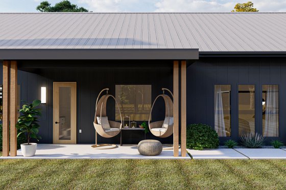 Exterior - Outdoor Living for Barndominium House Plan #455-240 - 3 bed, 2.5 bath