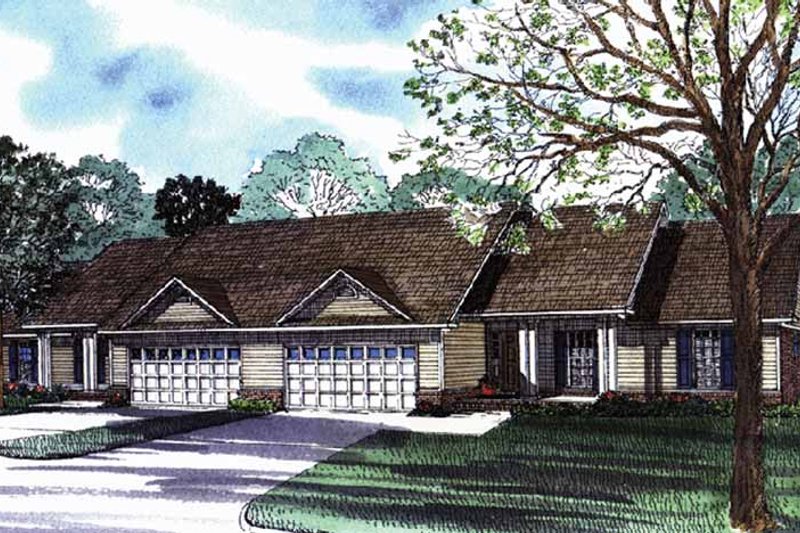 Dream House Plan - Ranch Exterior - Front Elevation Plan #17-3070