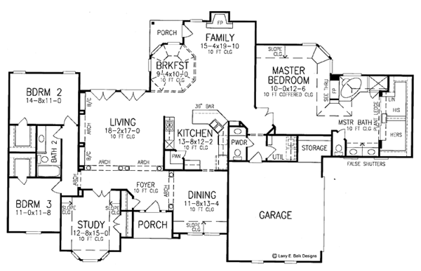 Dream House Plan - European Floor Plan - Main Floor Plan #952-271