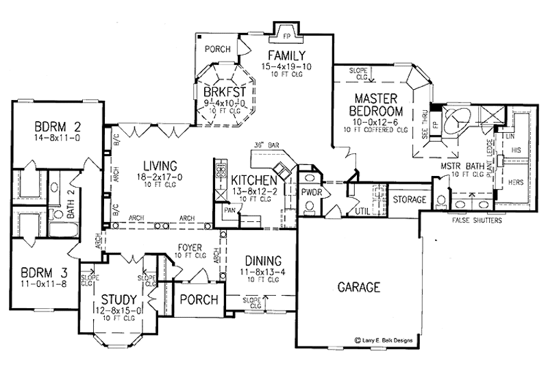 Dream House Plan - Floor Plan - Main Floor for European House Plan #952-271 - 3 bed, 2.5 bath