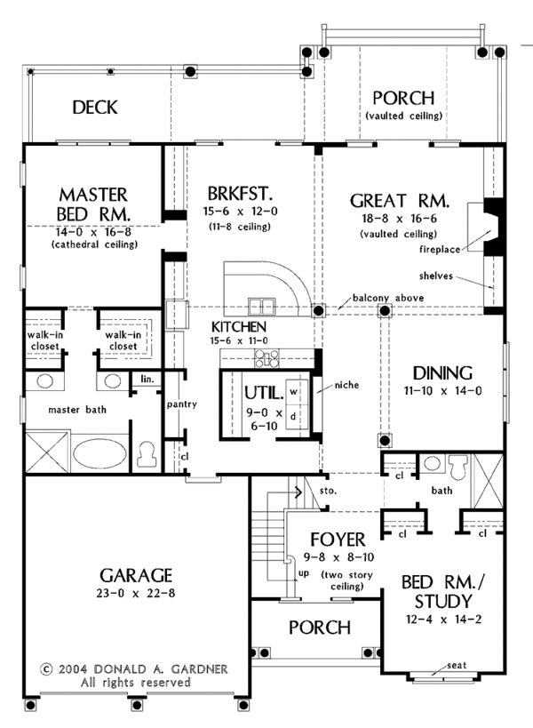 Traditional Floor Plan - Main Floor Plan #929-740