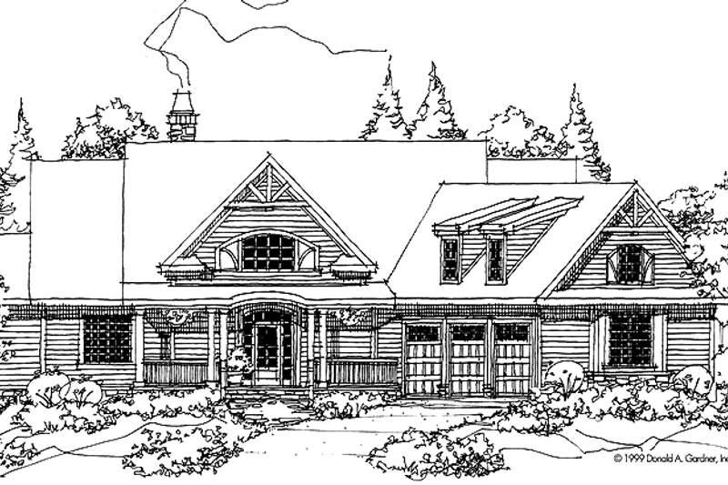 Home Plan - Exterior - Front Elevation 4 for Country House Plan #929-441 - 4 bed, 3.5 bath