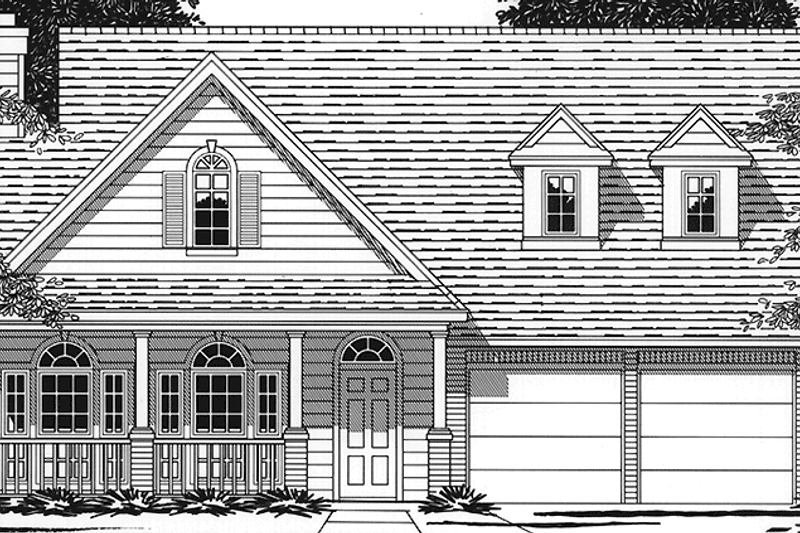Home Plan - Country Exterior - Front Elevation Plan #472-384