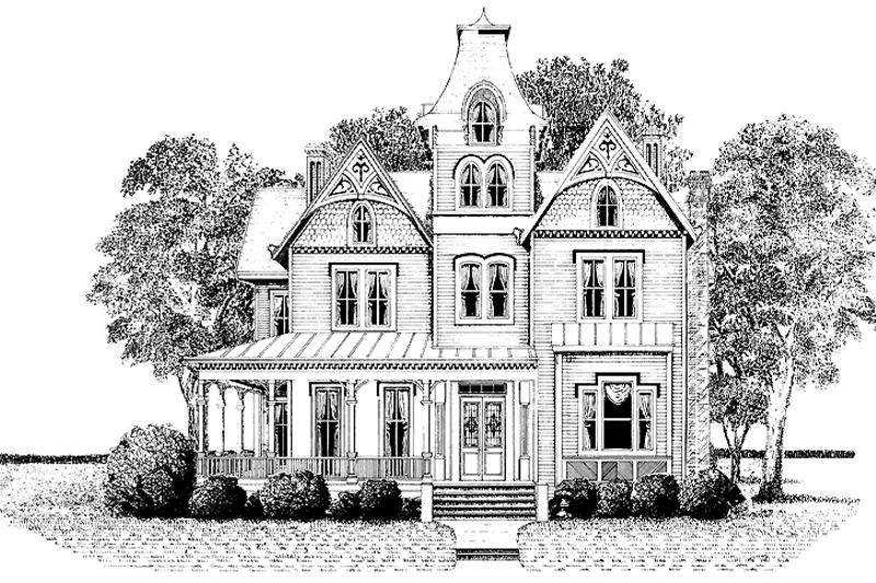 House Design - European Exterior - Front Elevation Plan #1014-41
