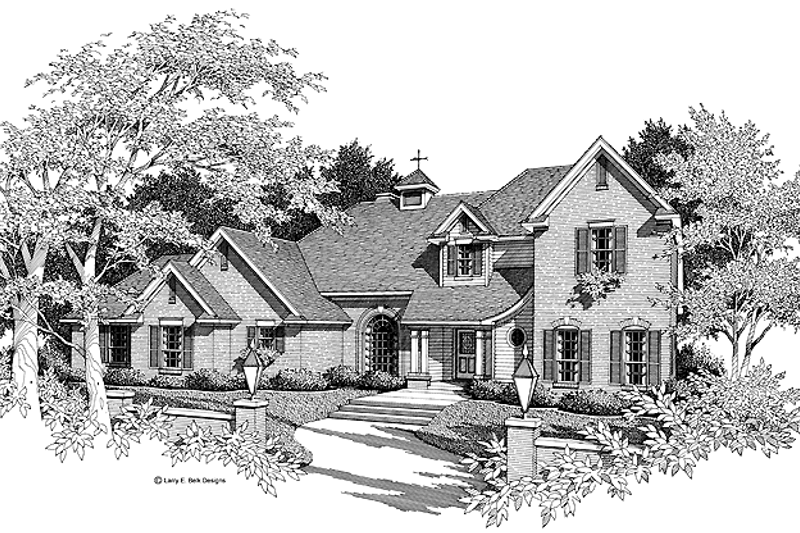 Architectural House Design - Country Exterior - Front Elevation Plan #952-127