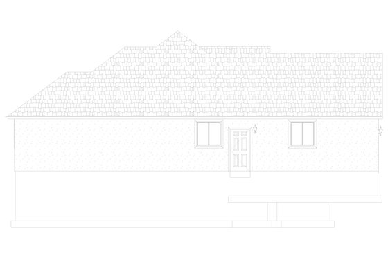 Exterior - Other Elevation for Traditional House Plan #1060-281 - 3 bed, 2 bath