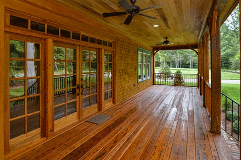 House Blueprint - Exterior - Covered Porch for Country House Plan #137-280 - 4 bed, 4.5 bath