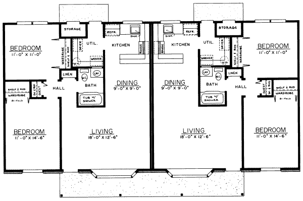 Ranch Floor Plan - Main Floor Plan #303-172