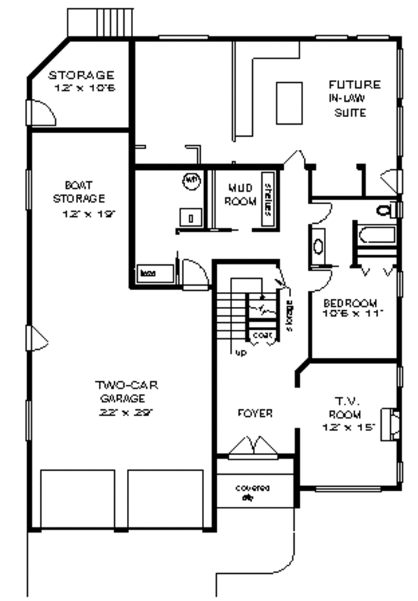 European Floor Plan - Lower Floor Plan #18-146
