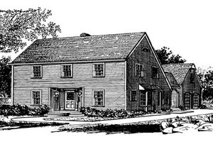 Exterior - Other Elevation for Colonial House Plan #315-109 - 4 bed, 3.5 bath