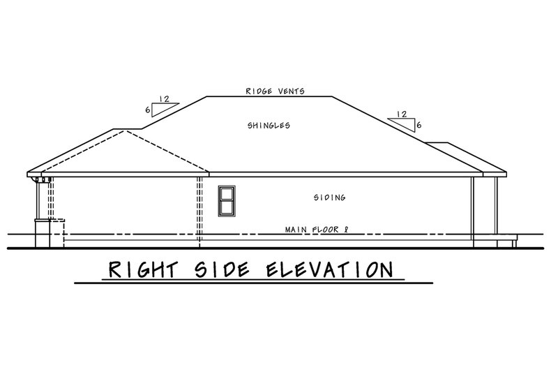 Home Plan - Exterior - Other Elevation 1 for Mediterranean House Plan #20-2424 - 3 bed, 3 bath