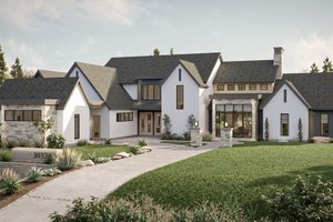 Exterior - Front Elevation for Modern House Plan #455-520 - 5 bed, 4.5 bath
