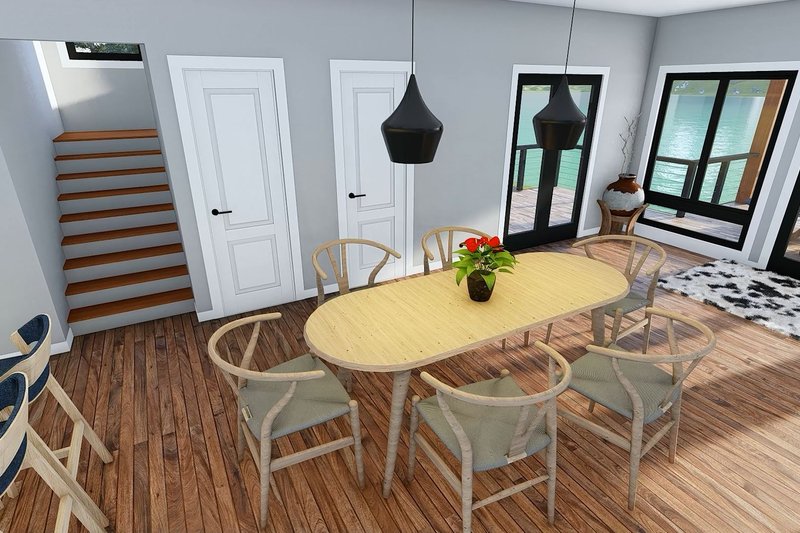 Architectural House Design - Interior - Dining Room for Contemporary House Plan #932-1358 - 4 bed, 3 bath