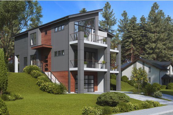 Exterior - Other Elevation for Contemporary House Plan #1066-71 - 6 bed, 6 bath