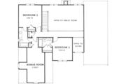 European Style House Plan - 3 Beds 3.5 Baths 2298 Sq/Ft Plan #129-120 