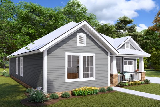 Exterior - Other Elevation 2 for Cottage House Plan #513-2044 - 3 bed, 2 bath