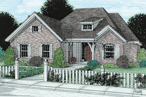 Traditional Exterior - Front Elevation Plan #20-118